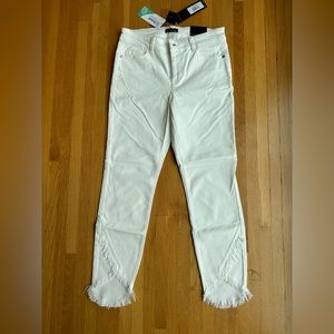 Renuar white double comfort skinny jeans size 6